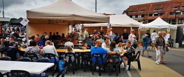 Stand duikschool Coral op Trammelant